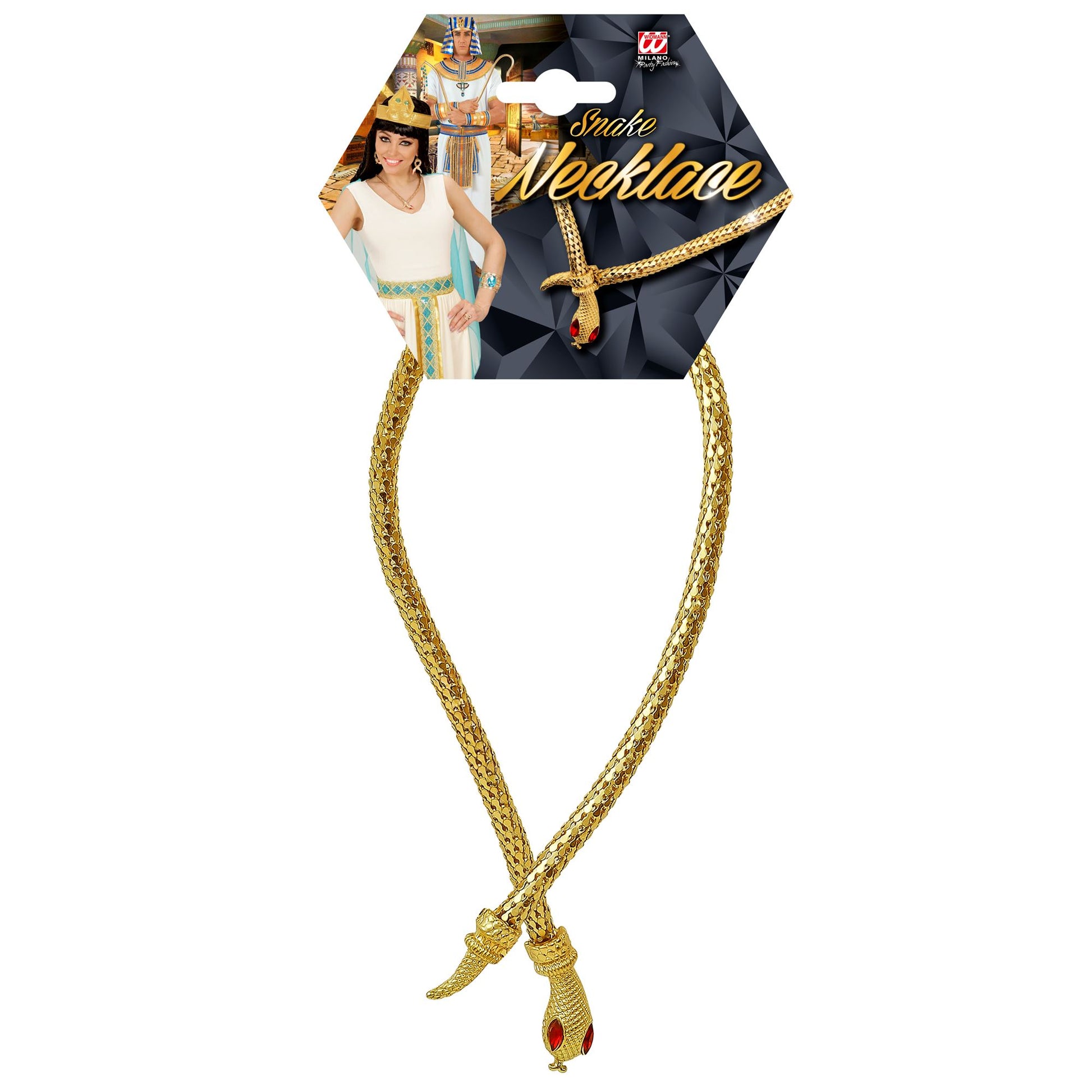 "GOLDENE SCHLANGENKETTE MIT ROTEN STEINAUGEN" – Ansicht 3
