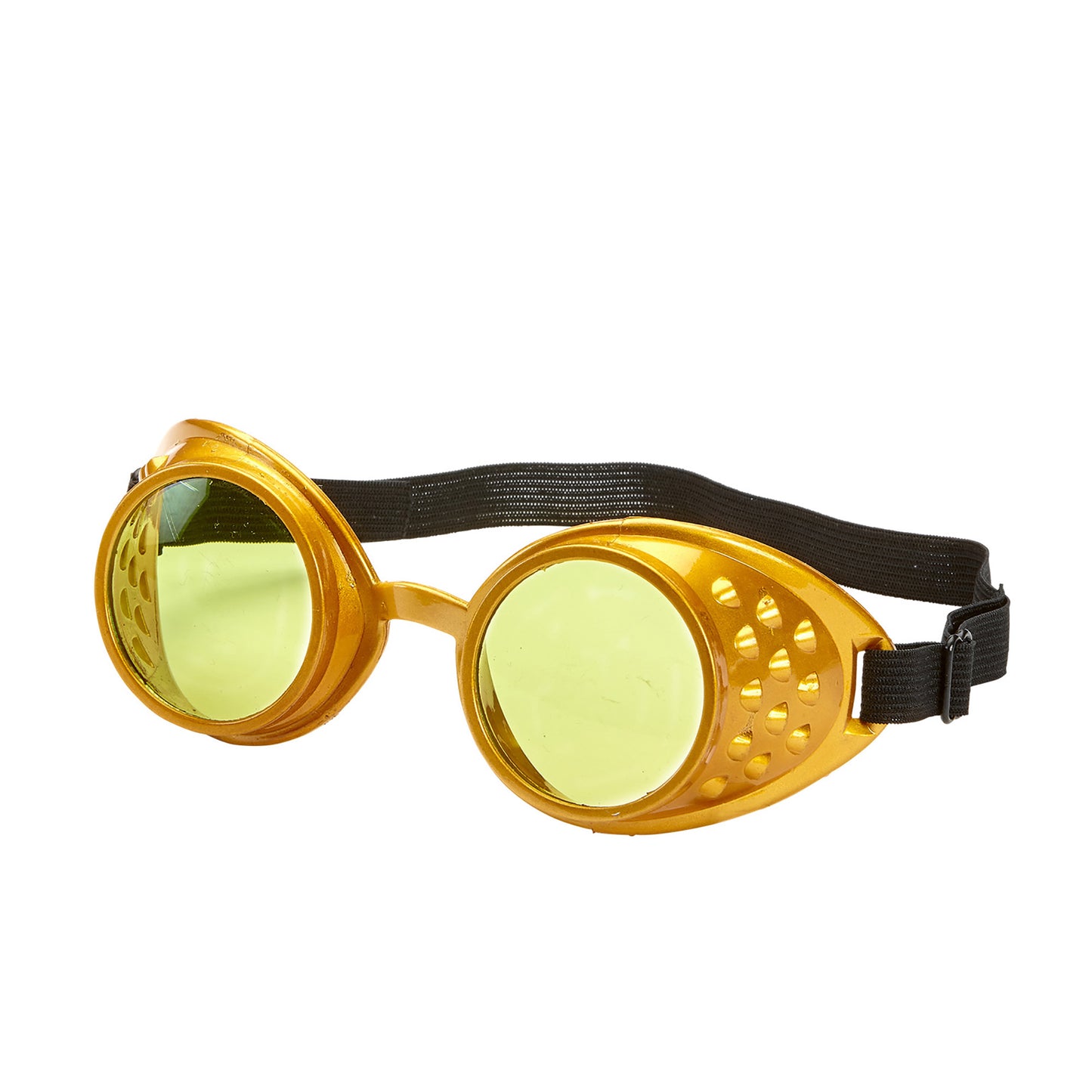 "GOLDENE STEAMPUNK BRILLE" – Vorderansicht