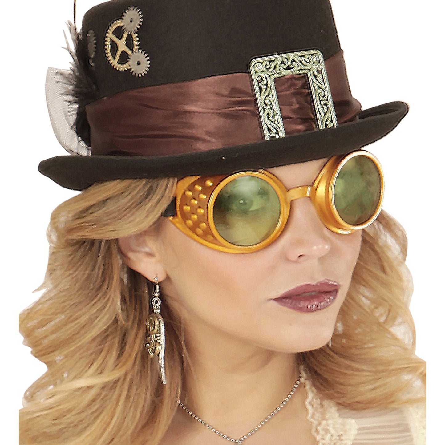 "GOLDENE STEAMPUNK BRILLE" – Ansicht 3