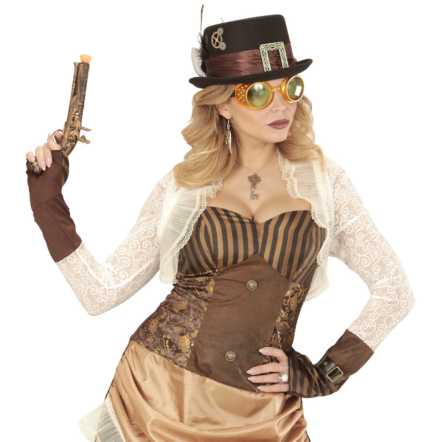 "GOLDENE STEAMPUNK BRILLE" – Ansicht 4