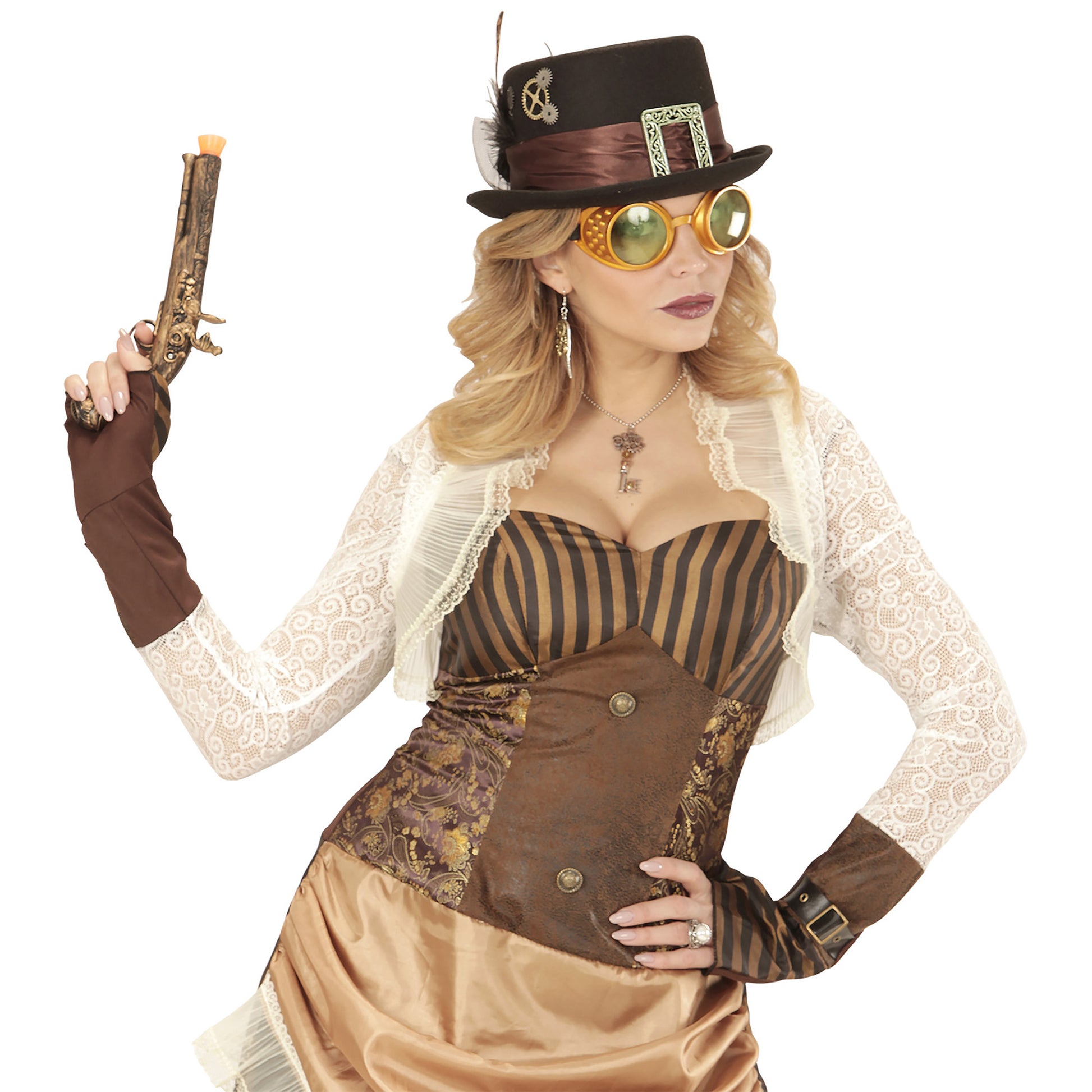"GOLDENE STEAMPUNK BRILLE" – Ansicht 4