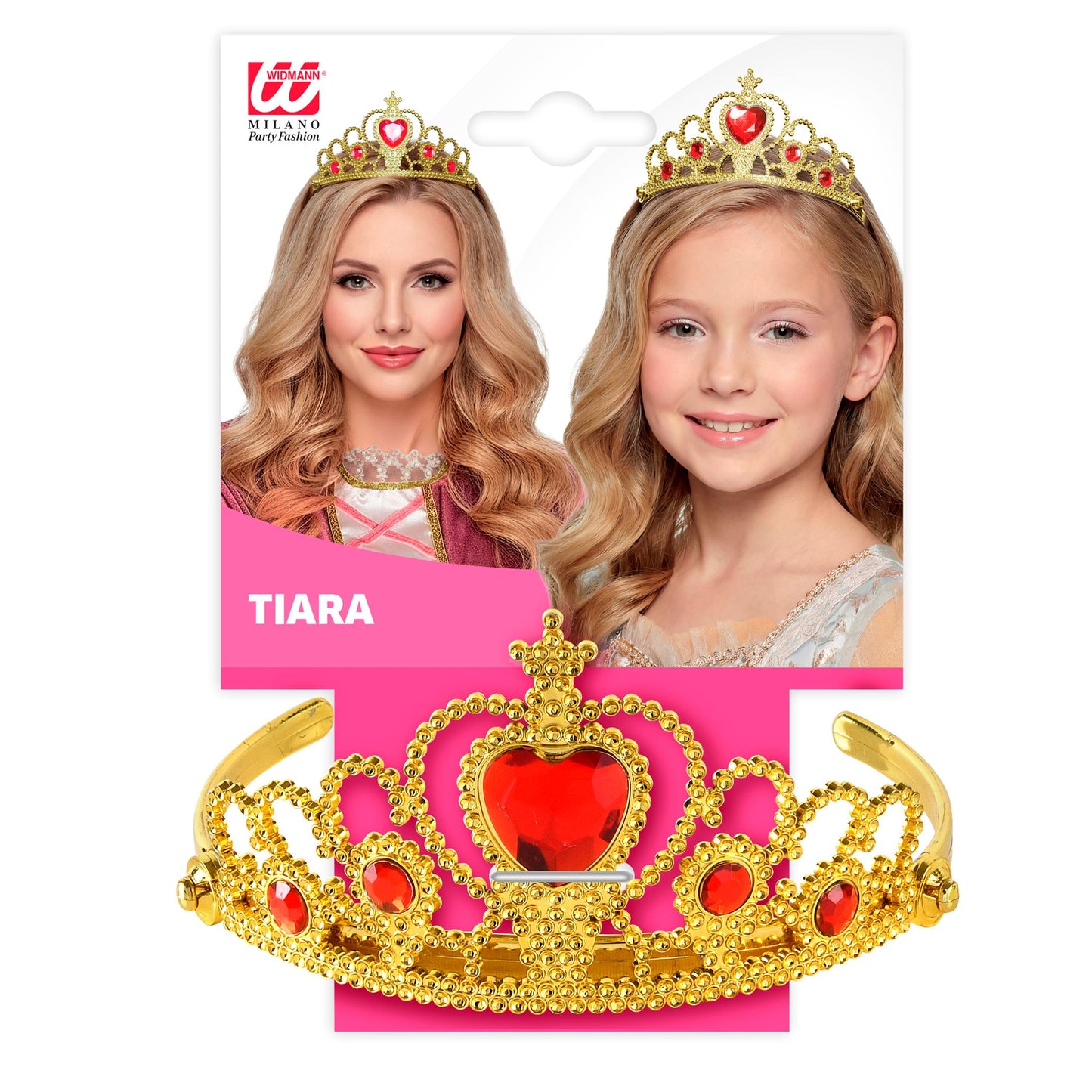 "GOLDENE TIARA MIT ROTEN EDELSTEINEN" – Detailansicht