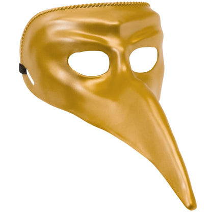 "GOLDENE VENETIANISCHE MASKE" aus Plastik – Vorderansicht
