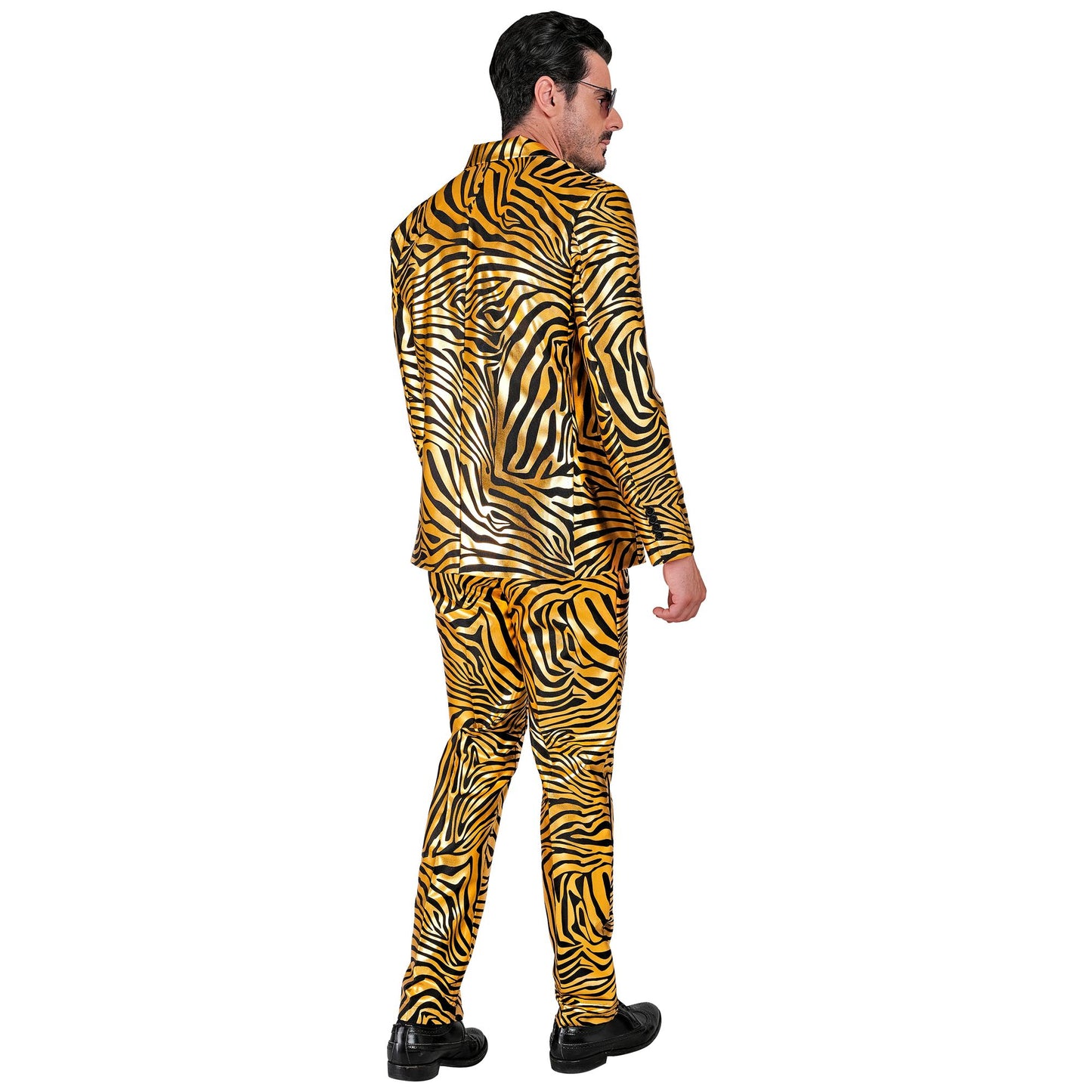 "GOLDENER ANIMAL PRINT PARTY FASHION ANZUG" (Jackett, Hose) – Ansicht 4