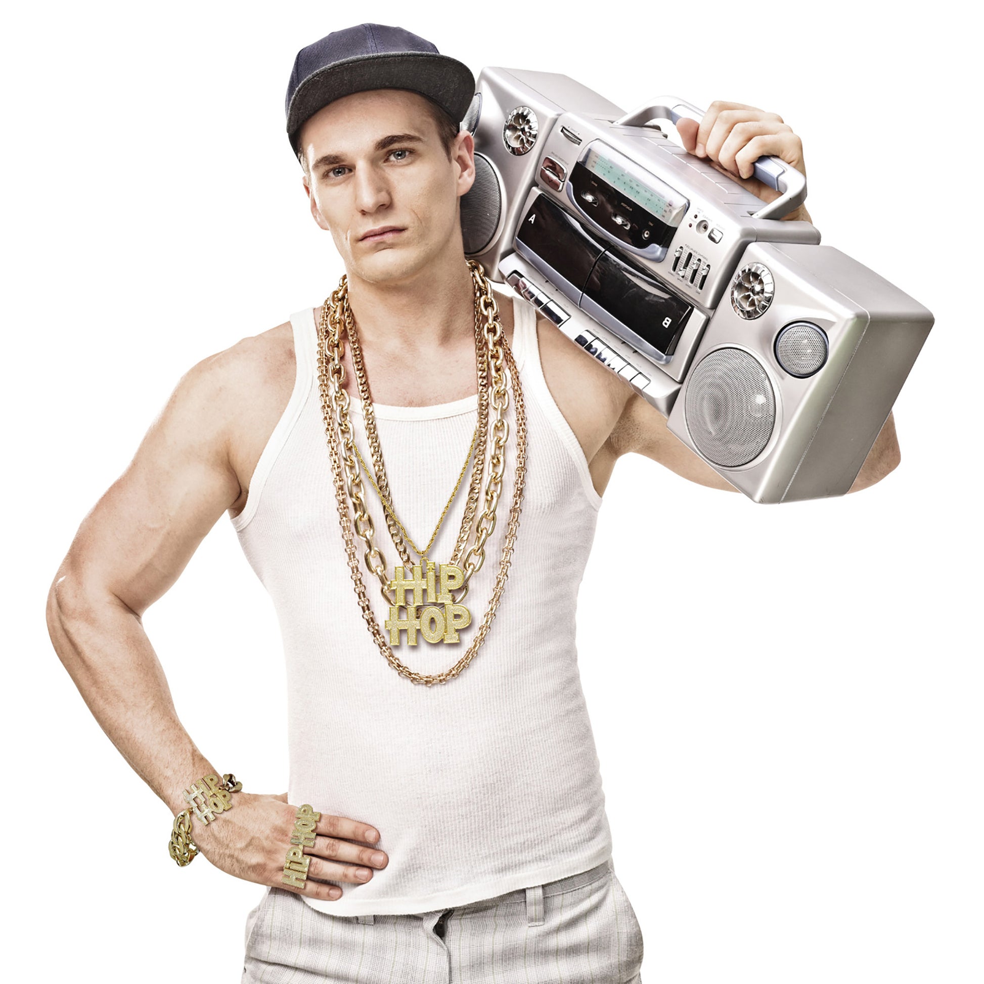 "GOLDENER HIP HOP RING" – Ansicht 4