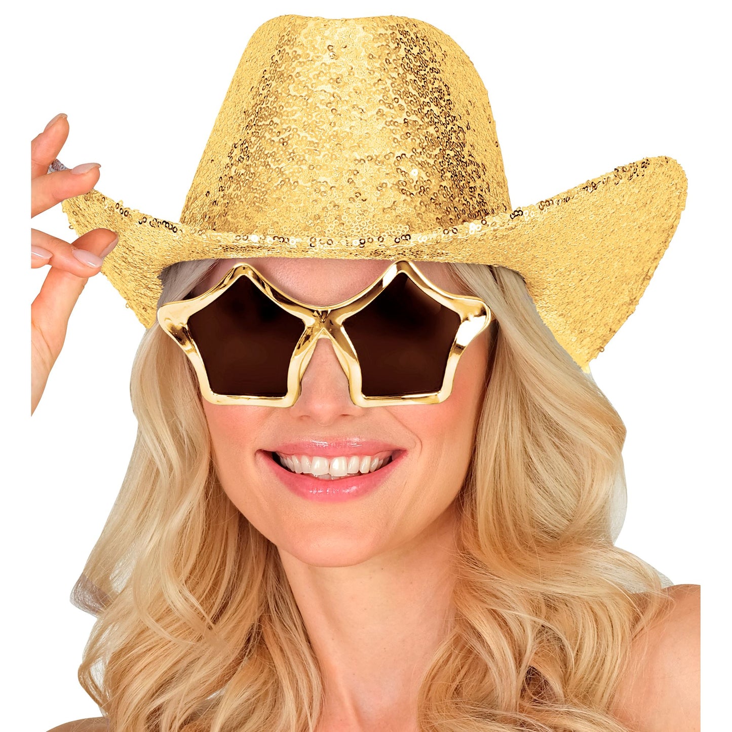 "GOLDENER PAILLETTEN COWBOY HUT" – Ansicht 4