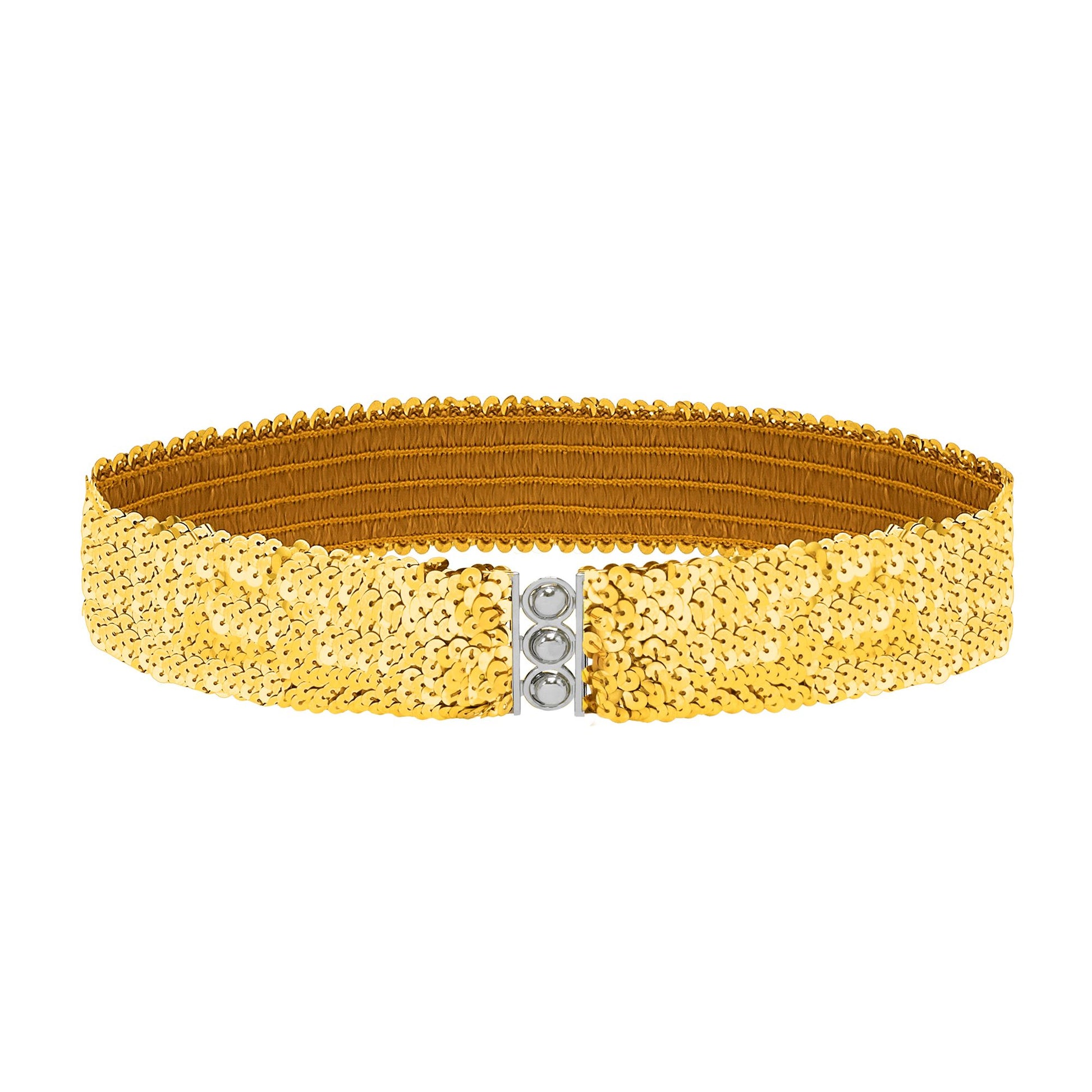 "GOLDENER PAILLETTENGÜRTEL" – Vorderansicht