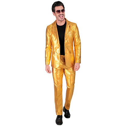 "GOLDENER PARTY FASHION ANZUG" (Jackett, Hose) – Detailansicht