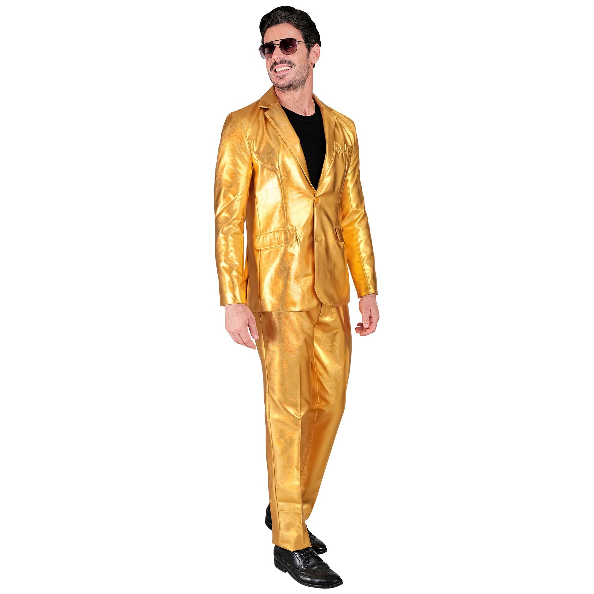 "GOLDENER PARTY FASHION ANZUG" (Jackett, Hose) – Ansicht 3