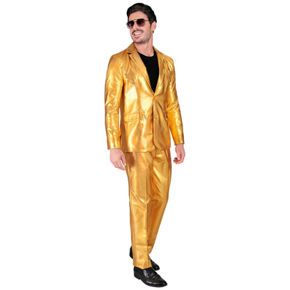 "GOLDENER PARTY FASHION ANZUG" (Jackett, Hose) – Ansicht 3