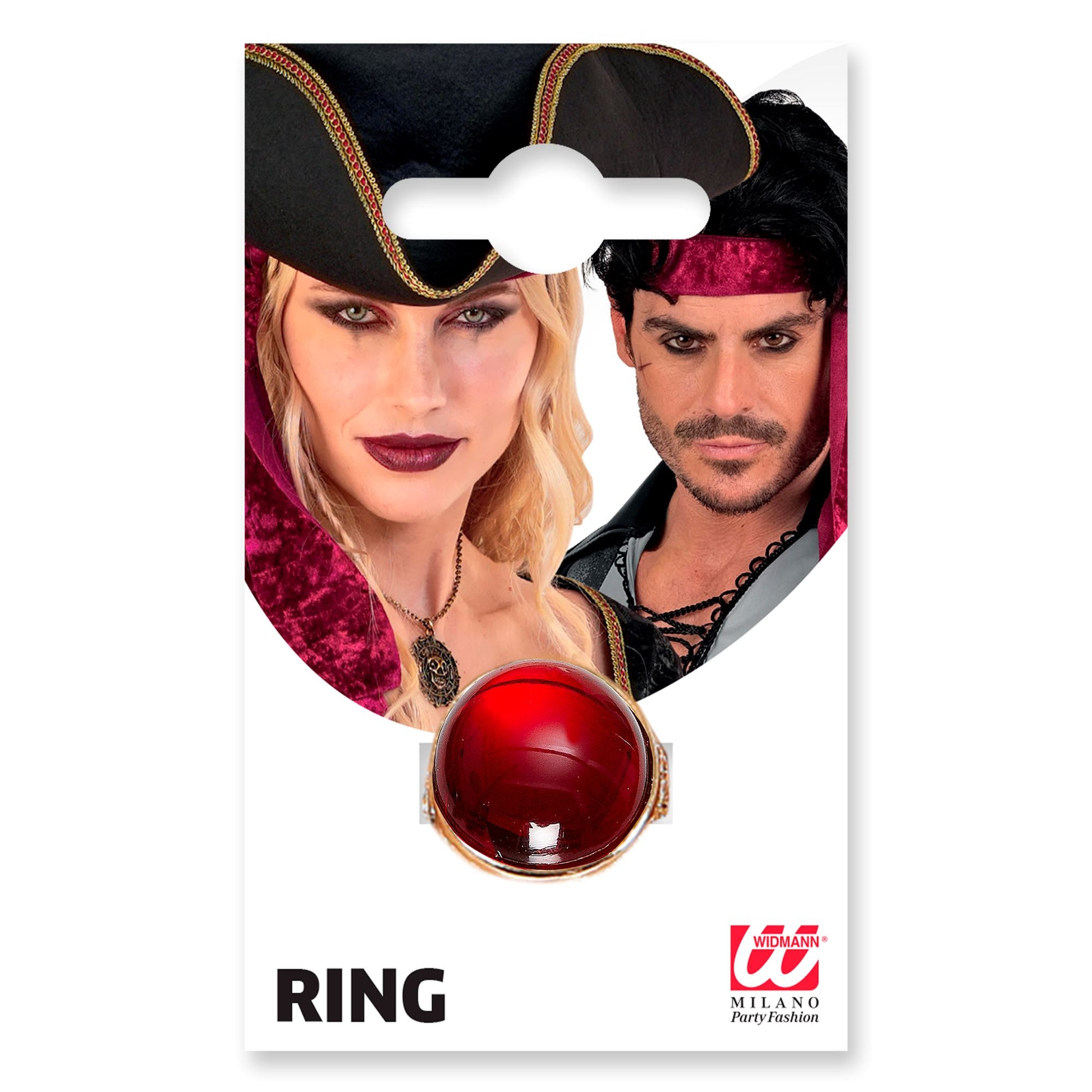 "GOLDENER RING MIT ROTEM STEIN" – Ansicht 3