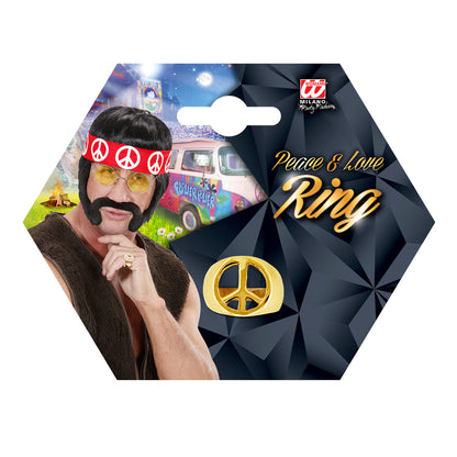 "GOLDENER RING PEACE & LOVE" – Ansicht 3