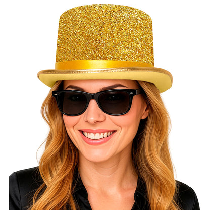 "GOLDENER ZYLINDERHUT AUS LUREX" 12 cm – Ansicht 4
