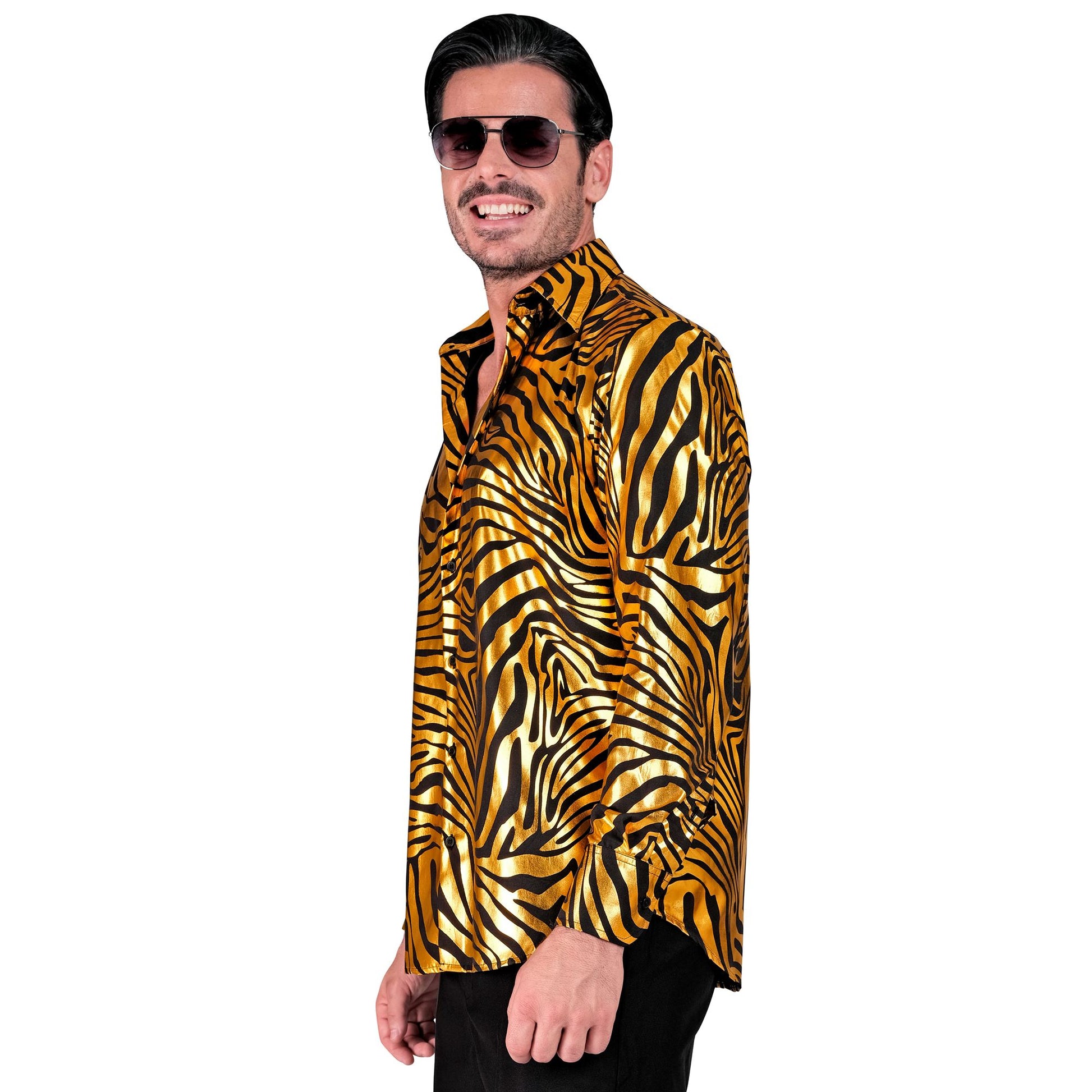 "GOLDENES ANIMAL PRINT PARTY FASHION HEMD" (Hemd) – Ansicht 3