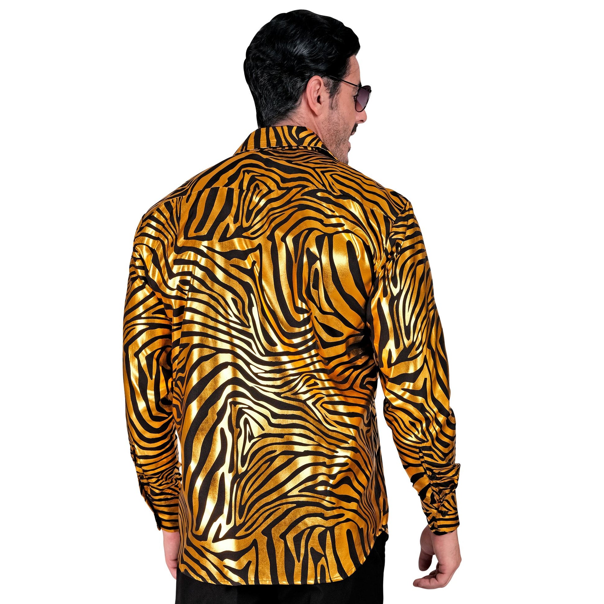 "GOLDENES ANIMAL PRINT PARTY FASHION HEMD" (Hemd) – Ansicht 4