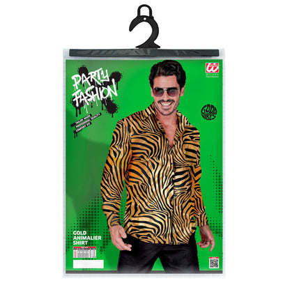 "GOLDENES ANIMAL PRINT PARTY FASHION HEMD" (Hemd) – Ansicht 5