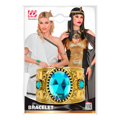 "GOLDENES ARMBAND MIT BLAUEM EDELSTEIN" – Detailansicht