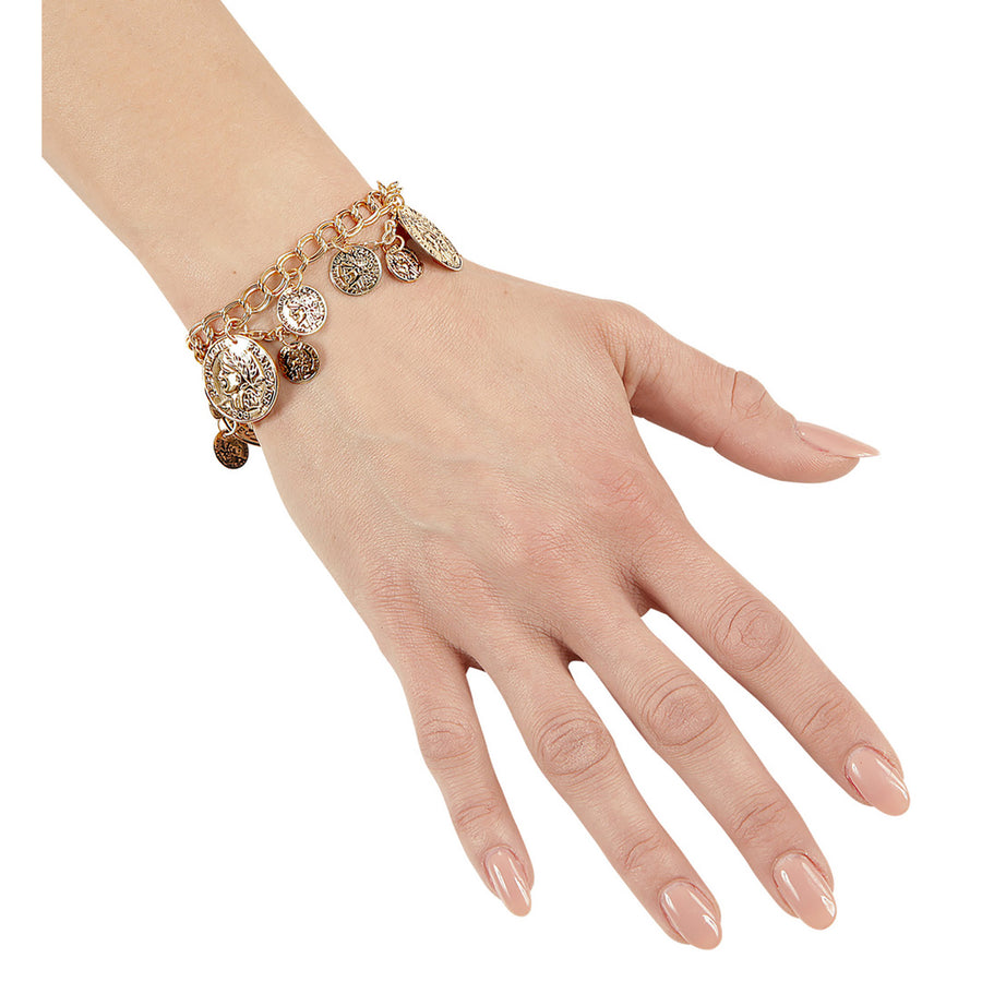 "GOLDENES ARMBAND MIT MÜNZEN" – Detailansicht