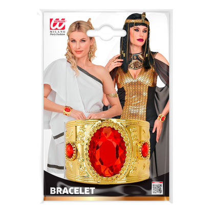 "GOLDENES ARMBAND MIT ROTEM EDELSTEIN" – Detailansicht
