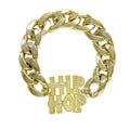 "GOLDENES HIP HOP ARMBAND" – Vorderansicht
