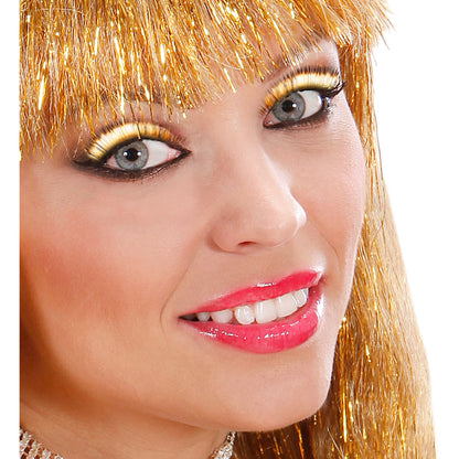 "GOLDMETALLISCHE WIMPERN" in Box mit Kleber in Glasflasche – Ansicht 3