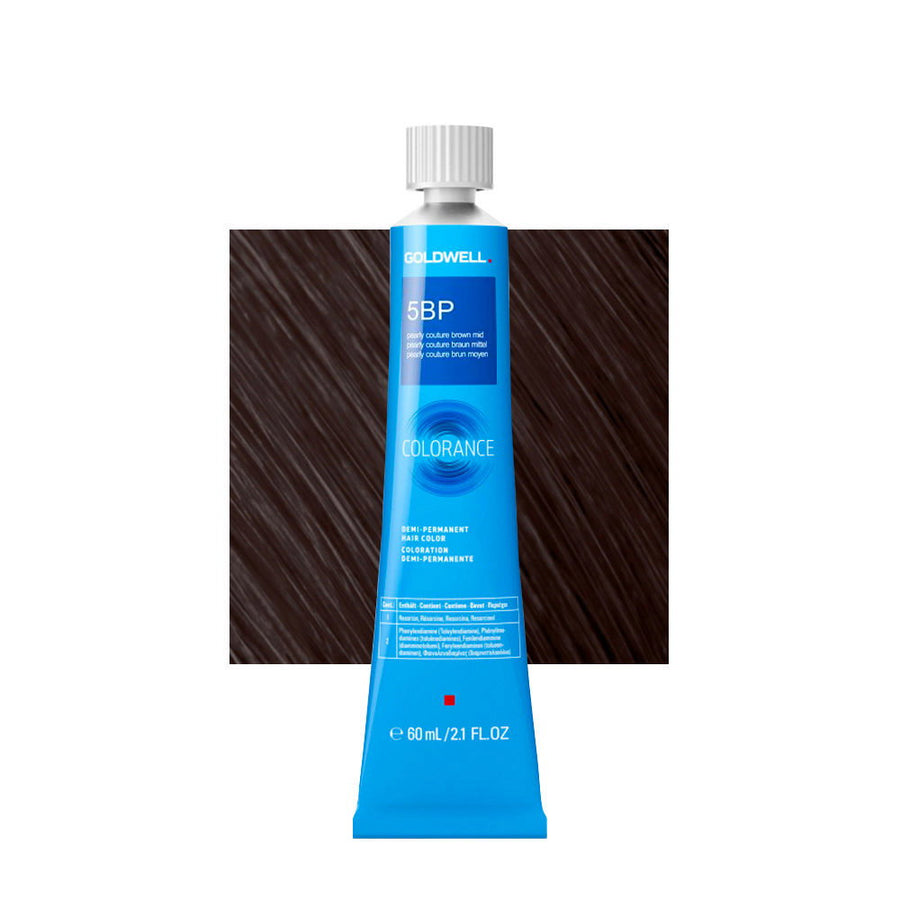Goldwell, Colorance, Demi-permanente Haarfarbe, 5BP Medium Pearly Couture Brown, 60 ml