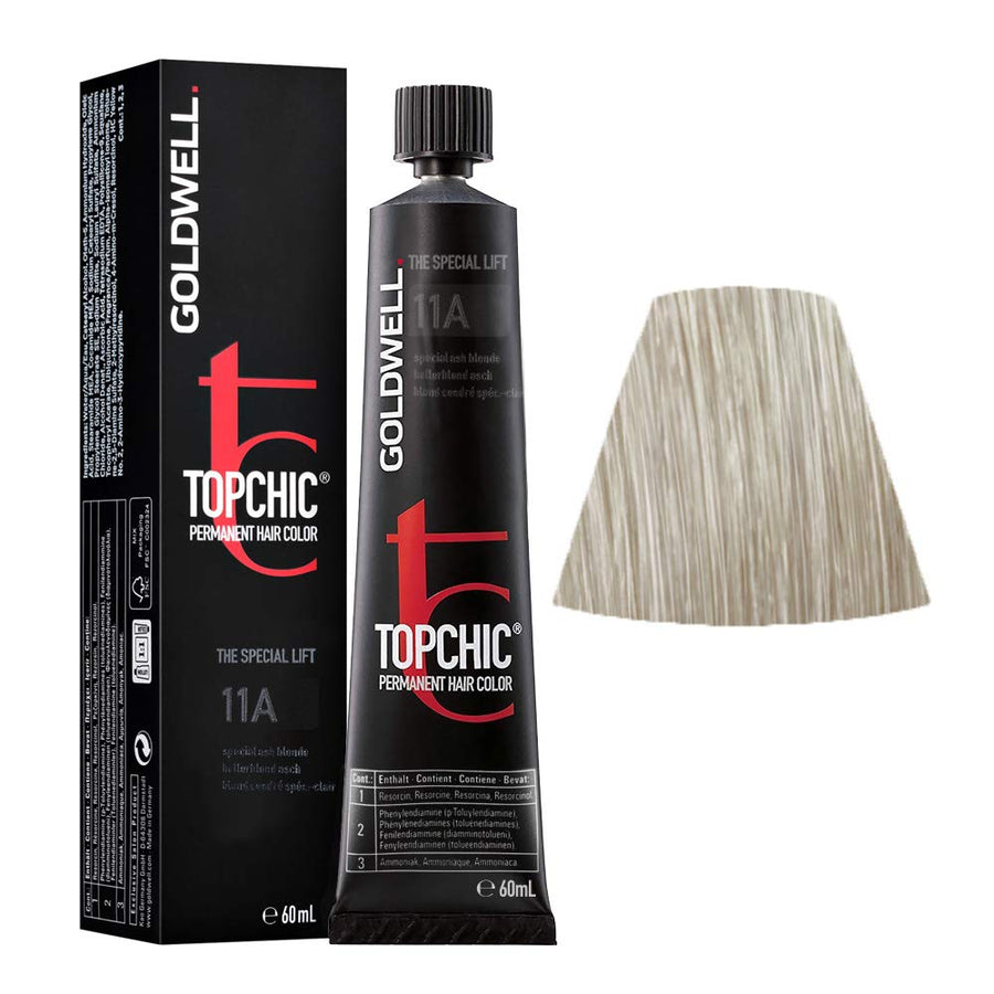 Goldwell Goldwell, TopChic, Permanente Haarfarbe, 11A Special Ash Blonde, 60 ml Regular