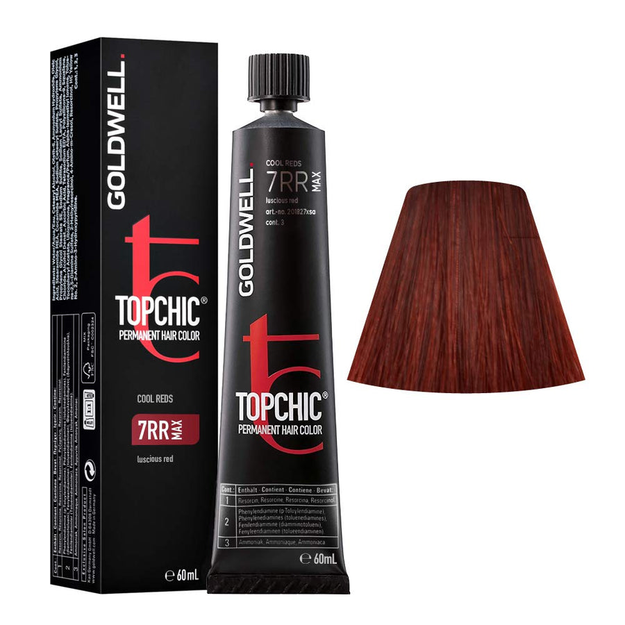 Goldwell Goldwell, TopChic, Permanente Haarfarbe, 7RR Red Passion, 60 ml Regular