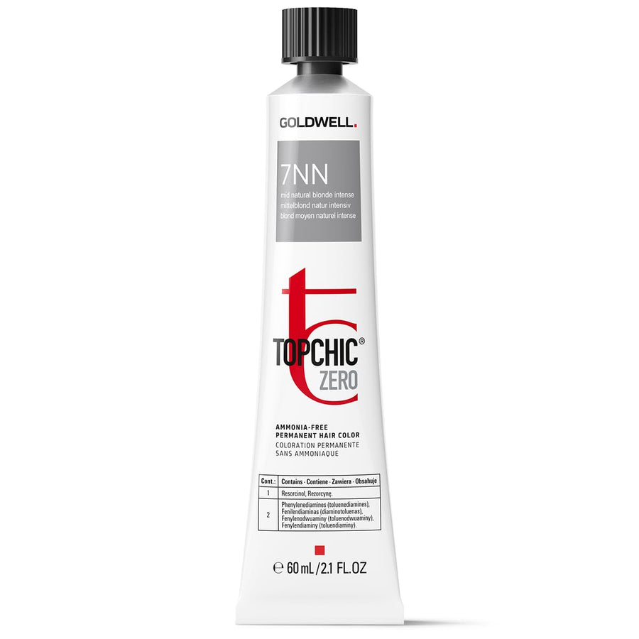 Goldwell Goldwell, TopChic Zero, Ammoniakfrei, Permanente Haarfarbe, 7NN Mid Natural Blonde Intense, 60 ml Regular