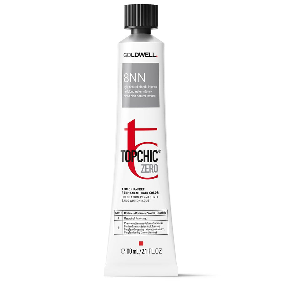 Goldwell Goldwell, TopChic Zero, Ammoniakfrei, Permanente Haarfarbe, 8NN Light Natural Blonde, 60 ml Regular