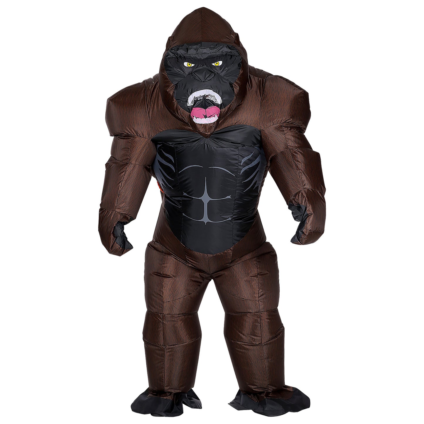 "GORILLA" (aufblasbares Kostüm m. integriertem Gebläse & Maske) – Detailansicht
