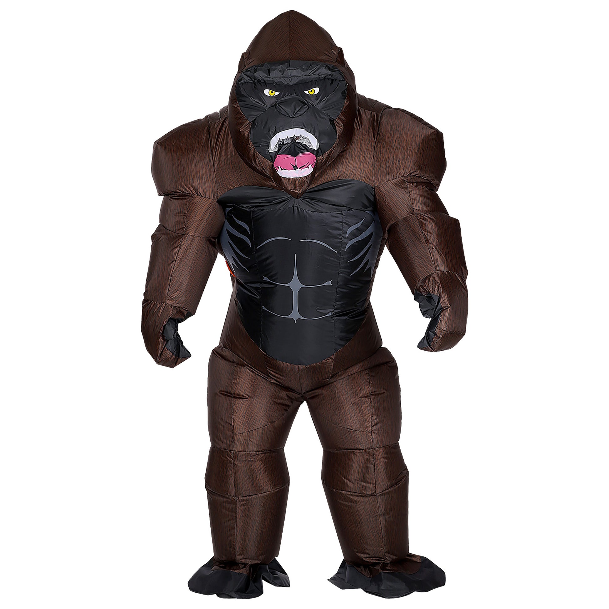 "GORILLA" (aufblasbares Kostüm m. integriertem Gebläse & Maske) – Detailansicht