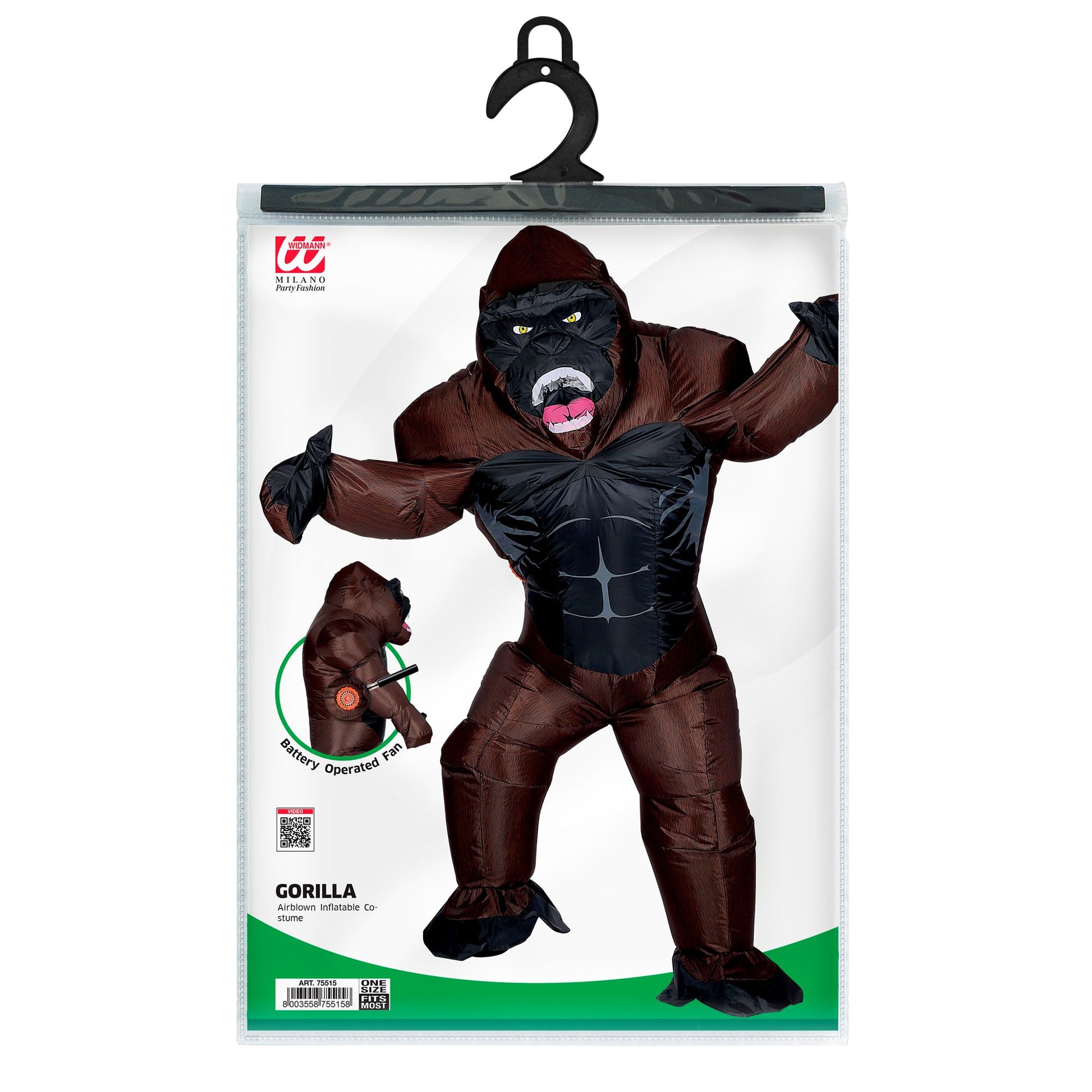 "GORILLA" (aufblasbares Kostüm m. integriertem Gebläse & Maske) – Ansicht 5