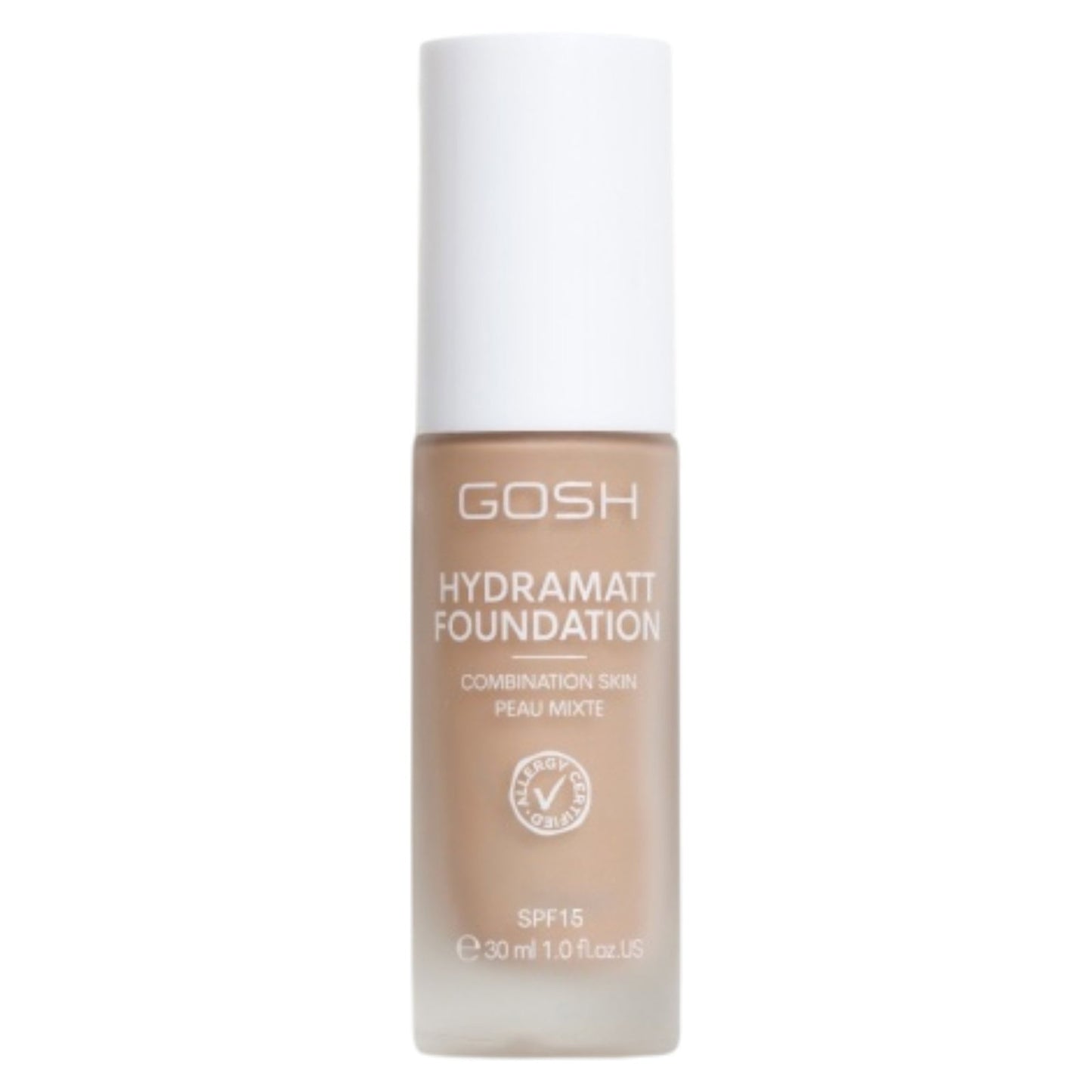 Gosh, Hydramatt, Matt, Flüssige Grundierung, 010R, Licht Dunkel, SPF15, 30 ml
