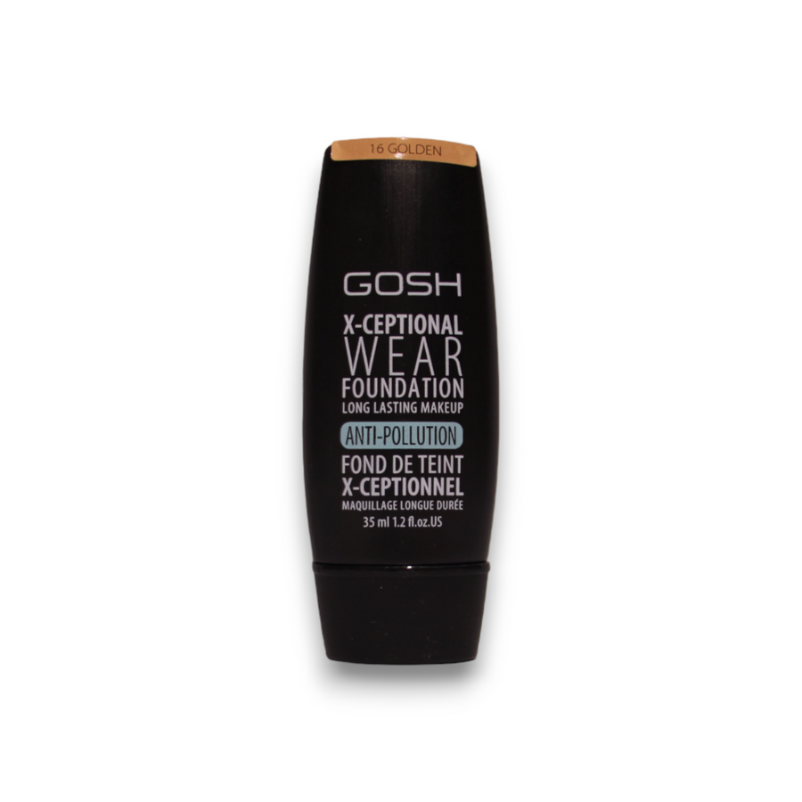 Gosh, X-Ceptional Wear, Vitamin E, Langlebig, Cremige Foundation, 16, Golden, 30 ml