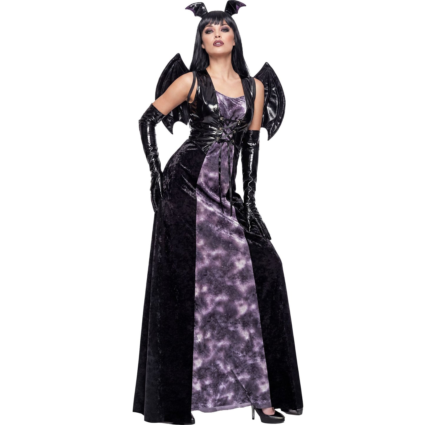 "GOTHIC BAT" (Kleid, Flügel, Ohren) – Detailansicht
