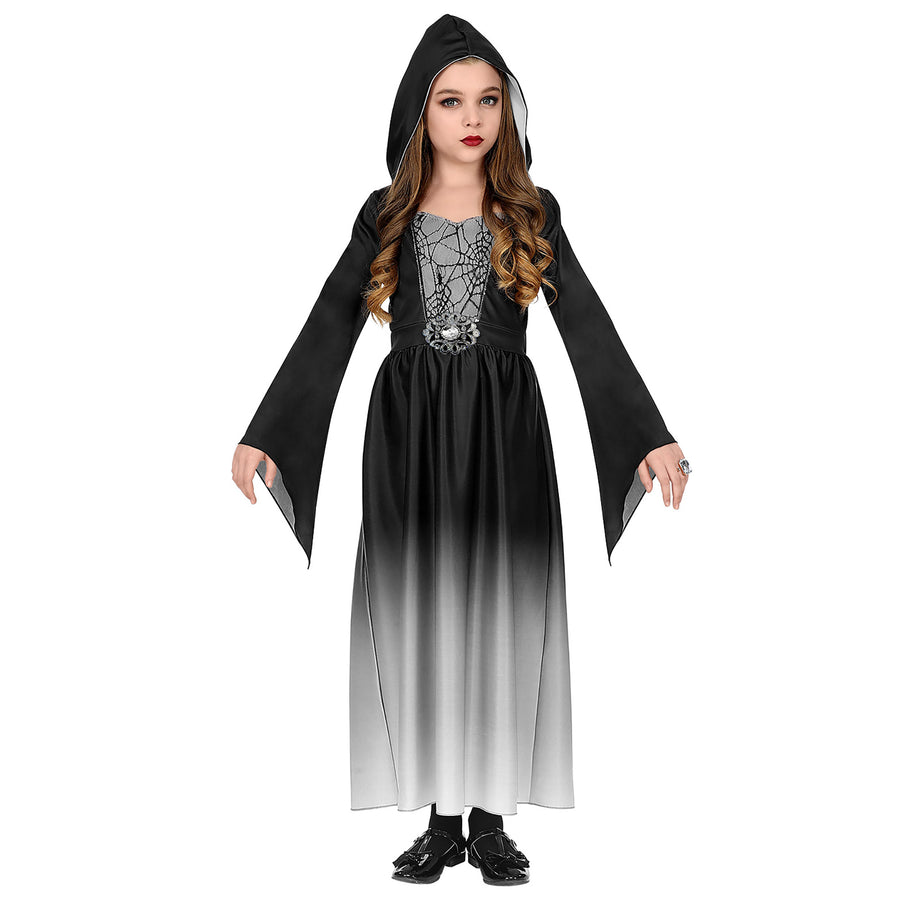 "GOTHIC GIRL" (Kleid mit Kapuze) – Vorderansicht