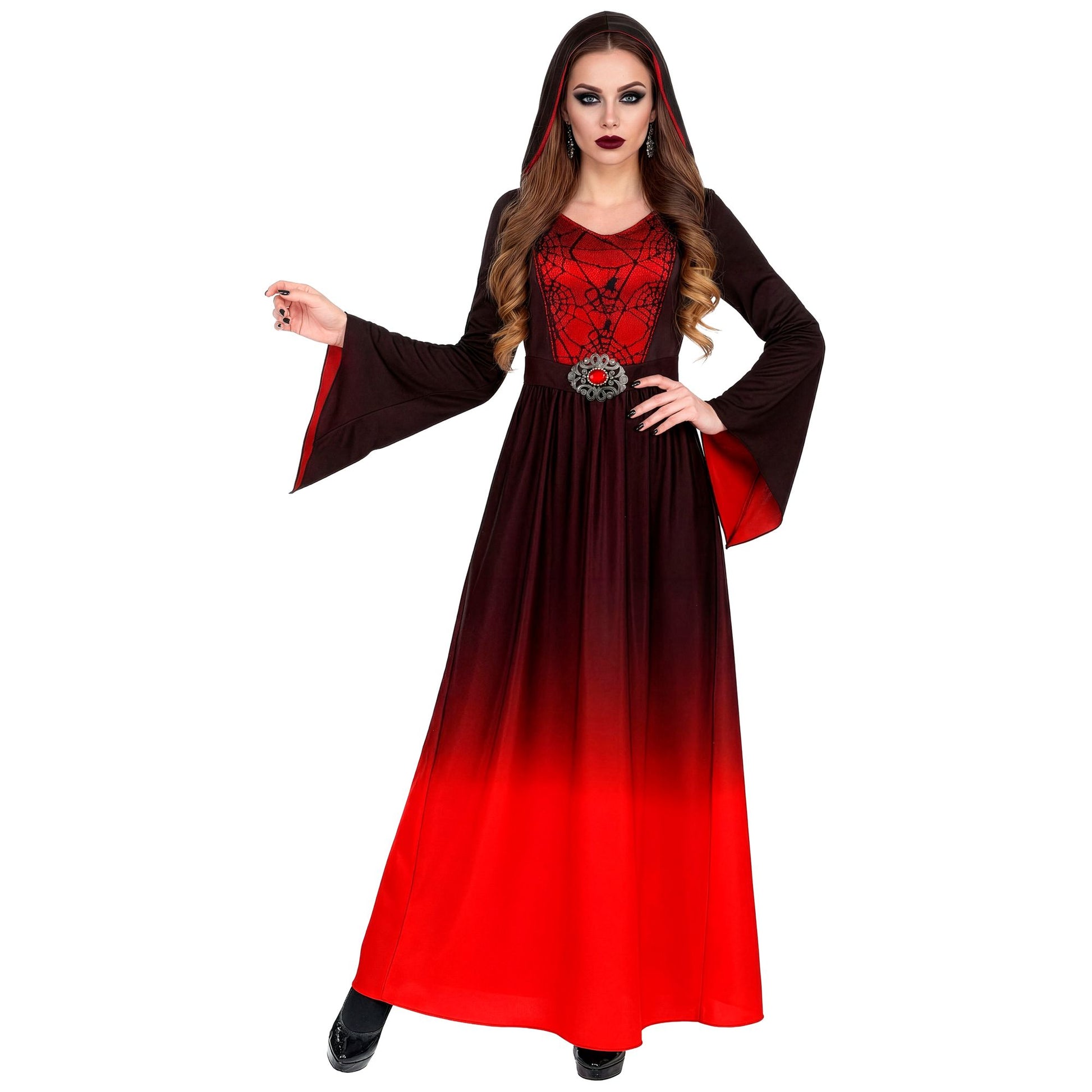 "GOTHIC LADY" (Kleid mit Kapuze) – Detailansicht