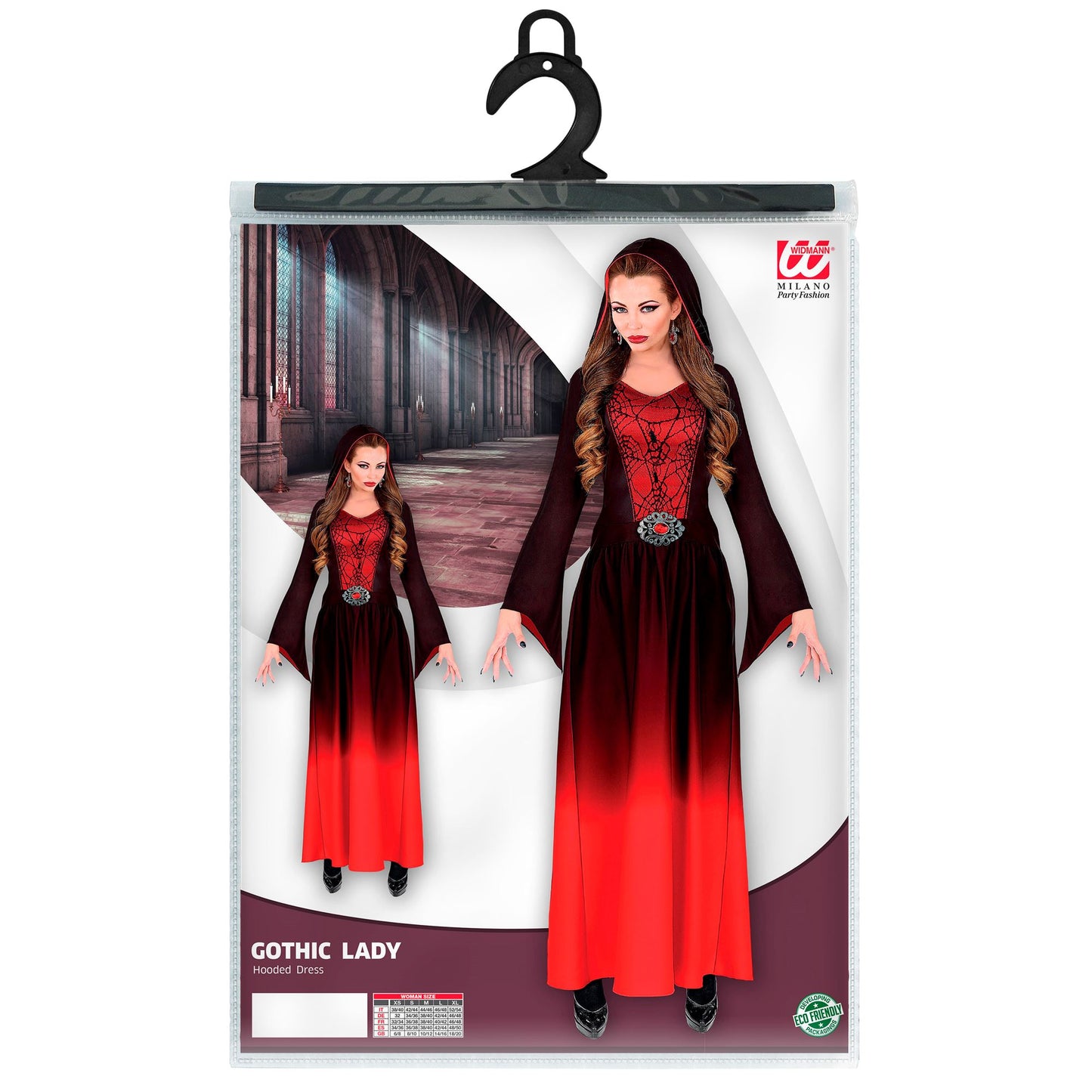 "GOTHIC LADY" (Kleid mit Kapuze) – Ansicht 3