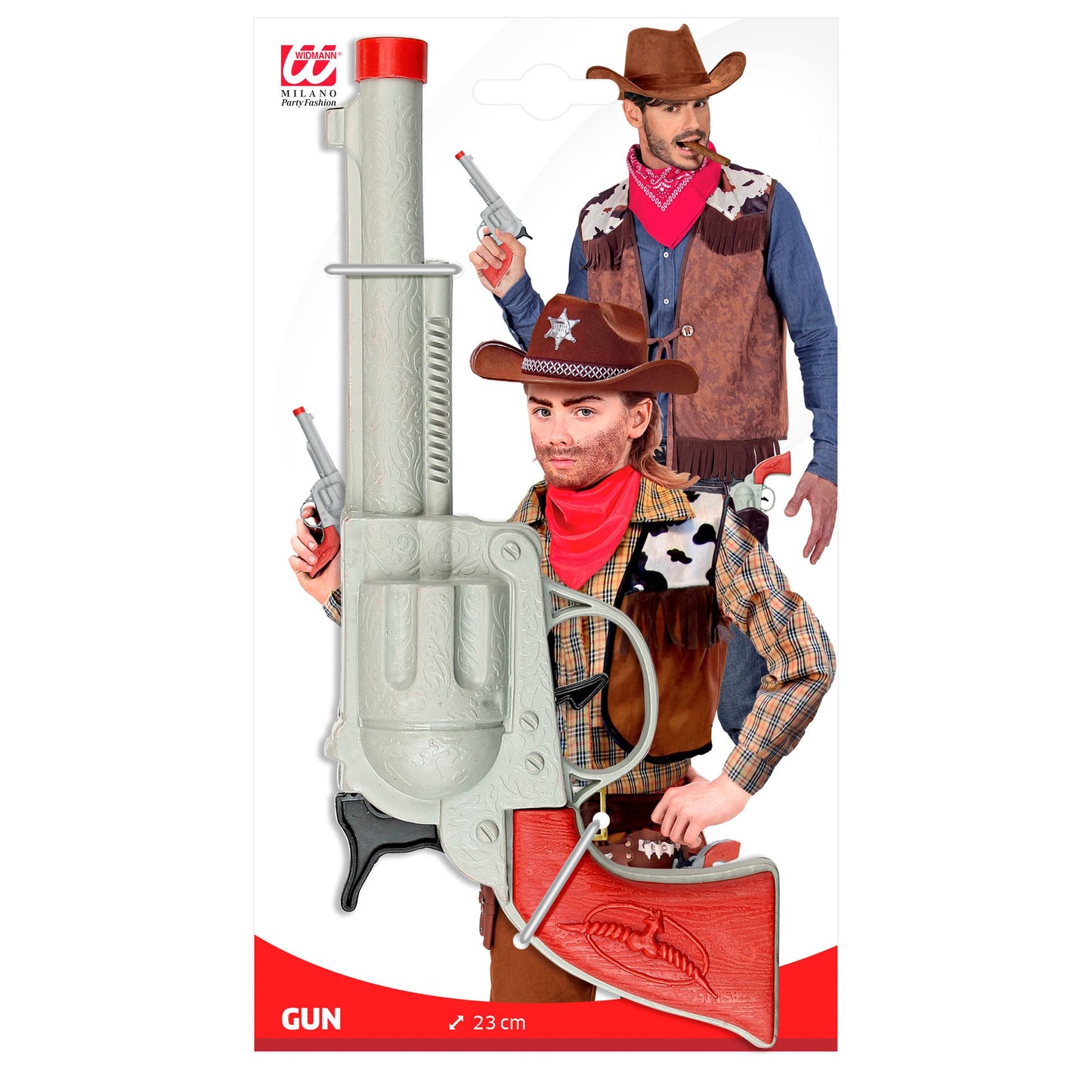 "GRAUE COWBOYPISTOLE" 23 cm – Detailansicht