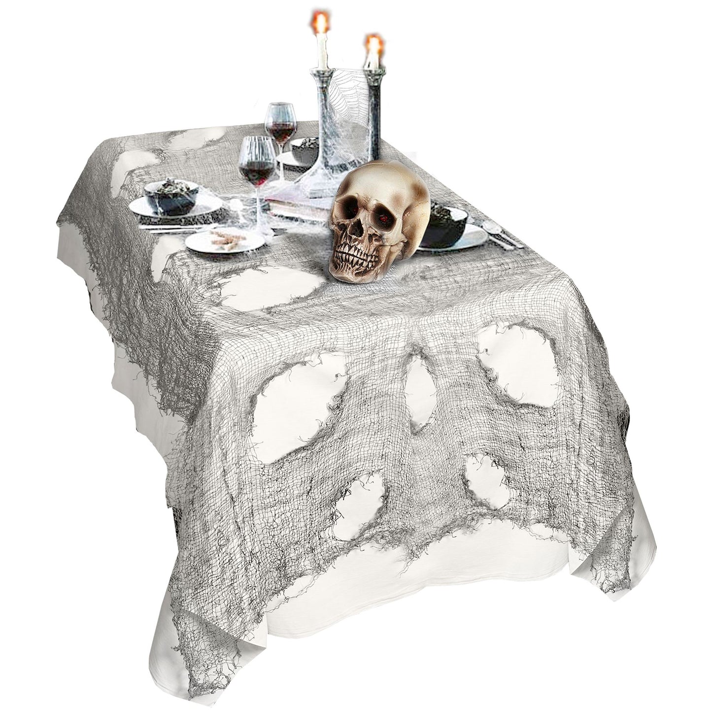 "GRAUER HORRORSTOFF" 60x300 cm – Ansicht 3