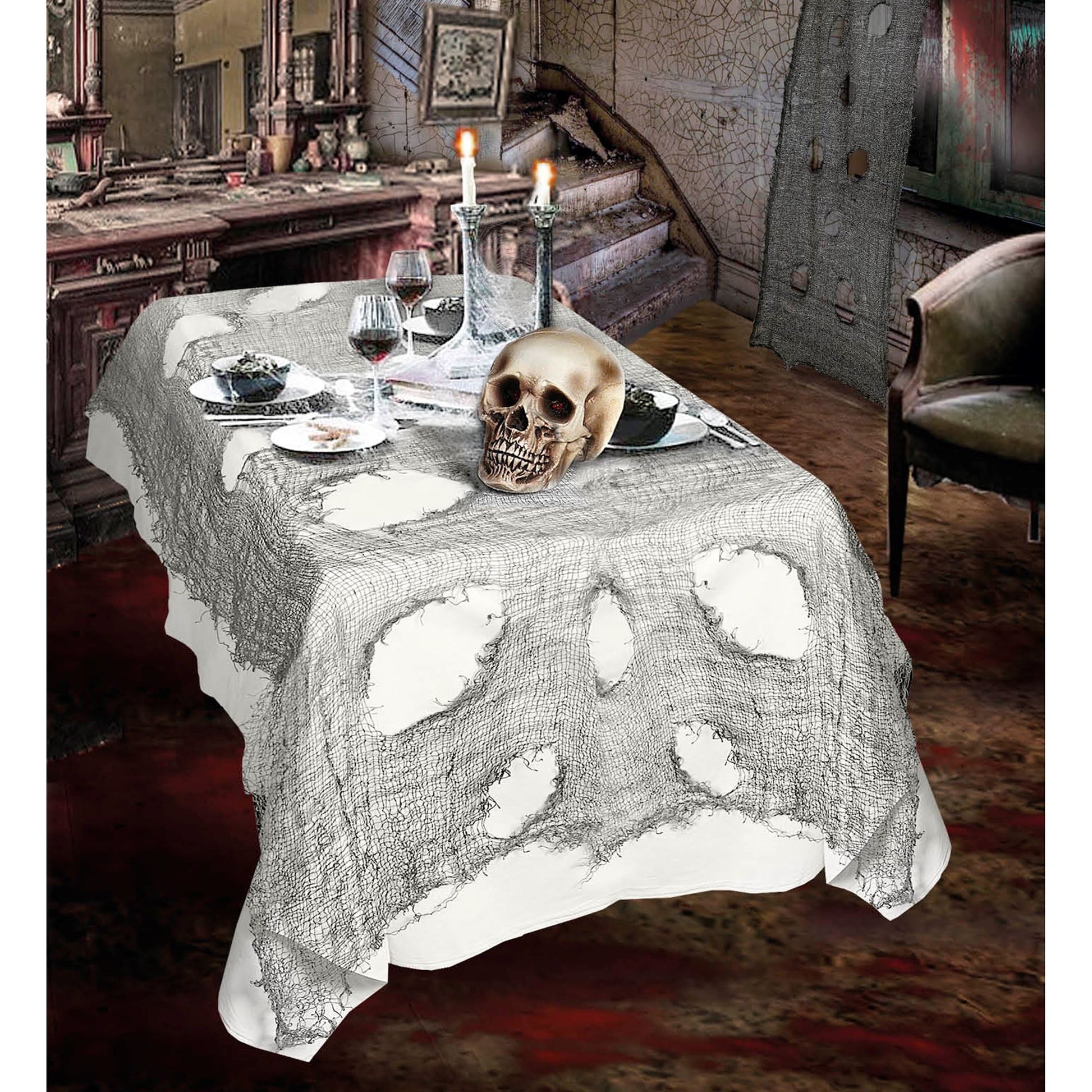 "GRAUER HORRORSTOFF" 60x300 cm – Ansicht 5