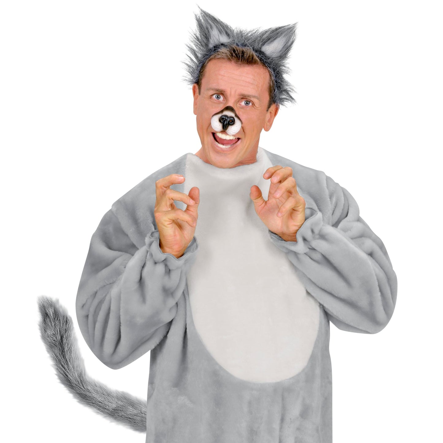 "GRAUER SCHWANZ" modellierbar aus Plüsch – Ansicht 4