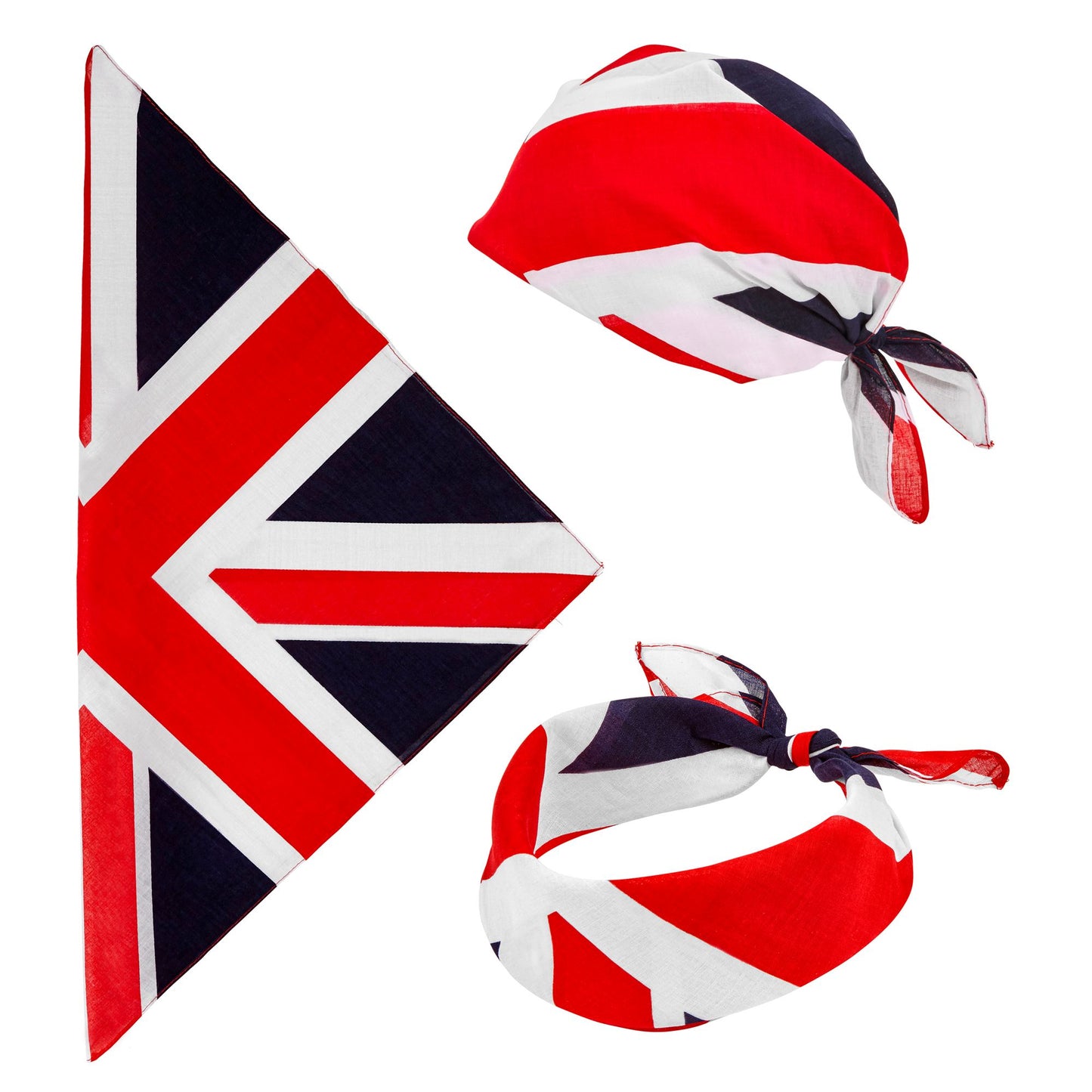 "GREAT BRITAIN BANDANA" 55x55 cm - 100% Baumwolle – Vorderansicht