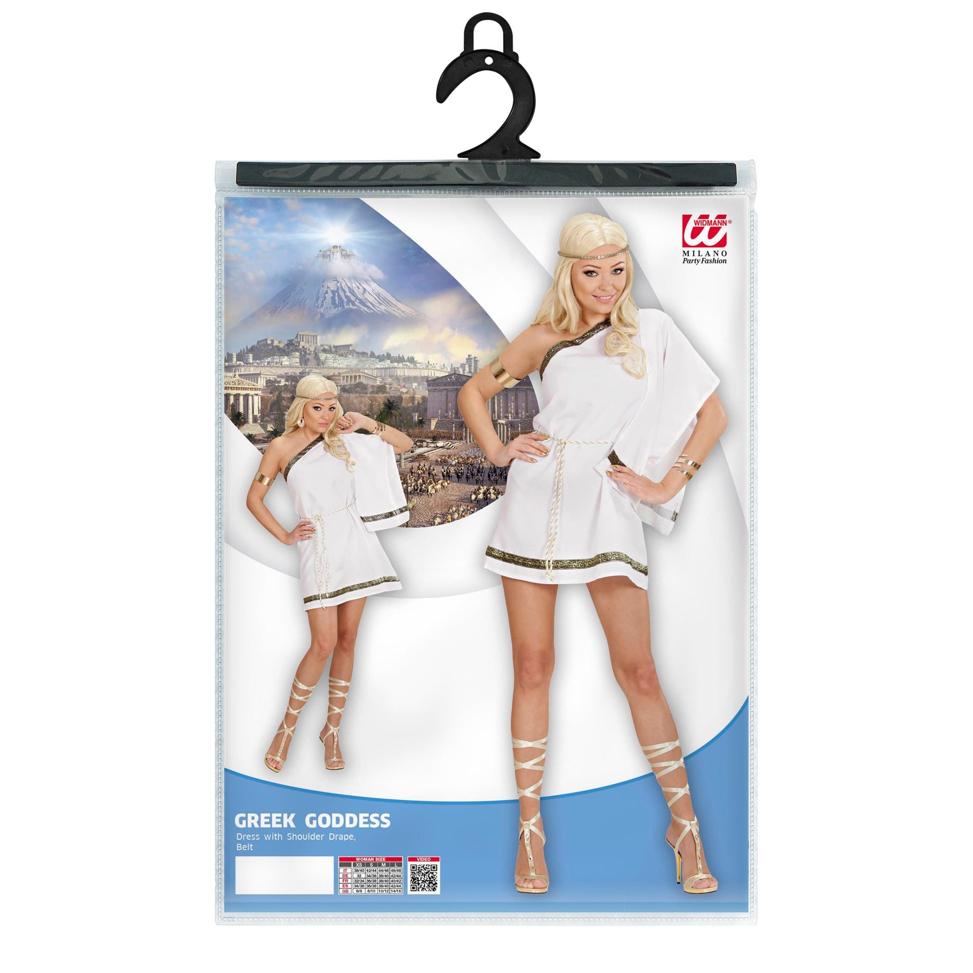 "GRIECHISCHE GÖTTIN" (Kleid mit darpierten Schultern, Gürtel) – Ansicht 4