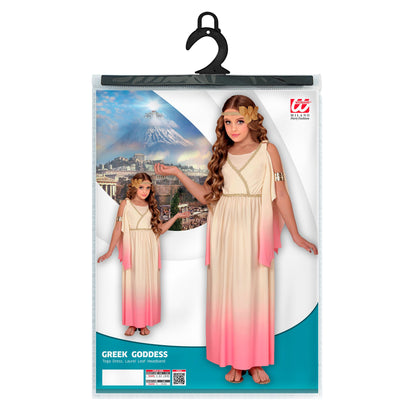 "GRIECHISCHE GOTTHEIT" (Kleid, Lorbeerkranz) – Detailansicht