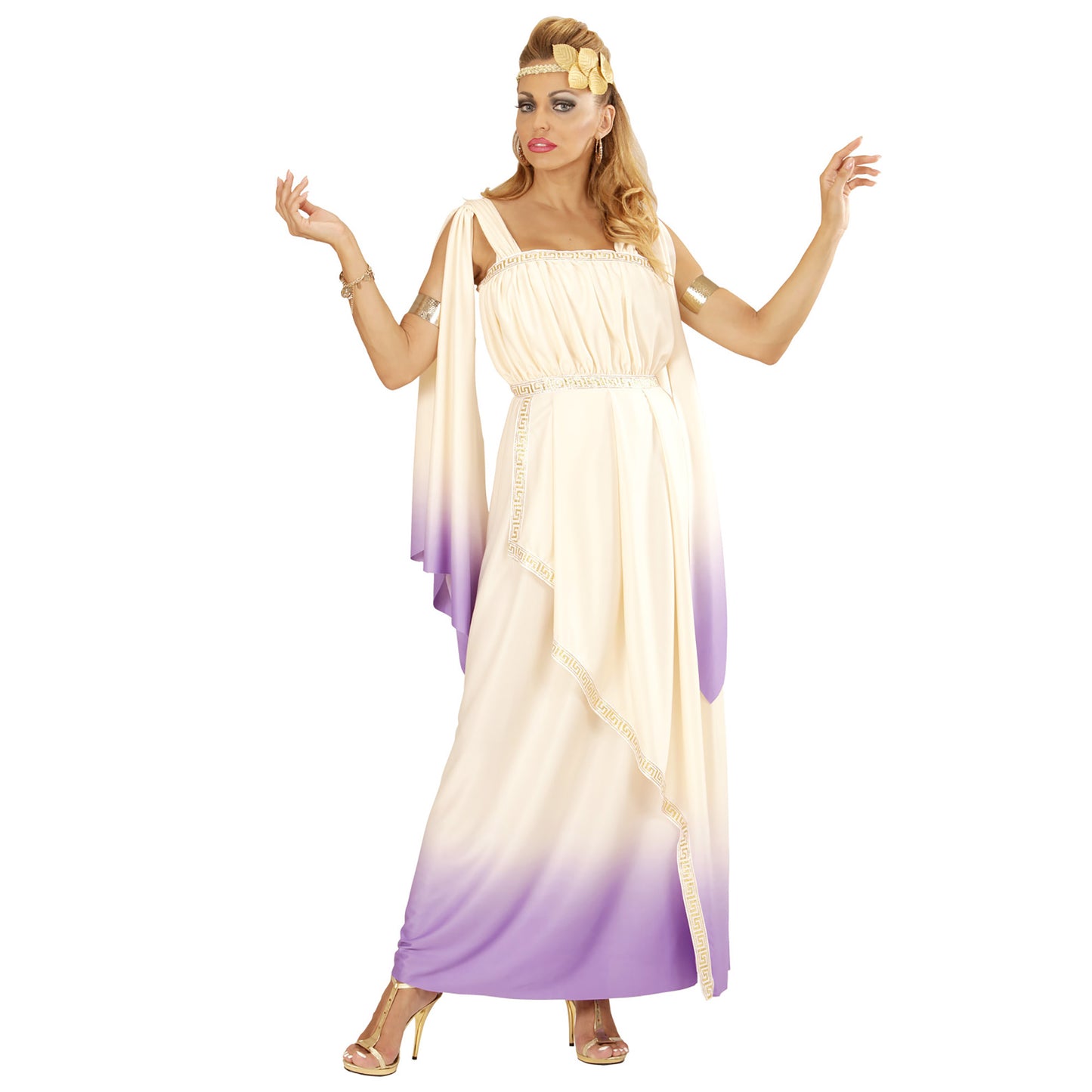 "GRIECHISCHE GOTTHEIT" (Kleid, Lorbeerkranz) – Detailansicht