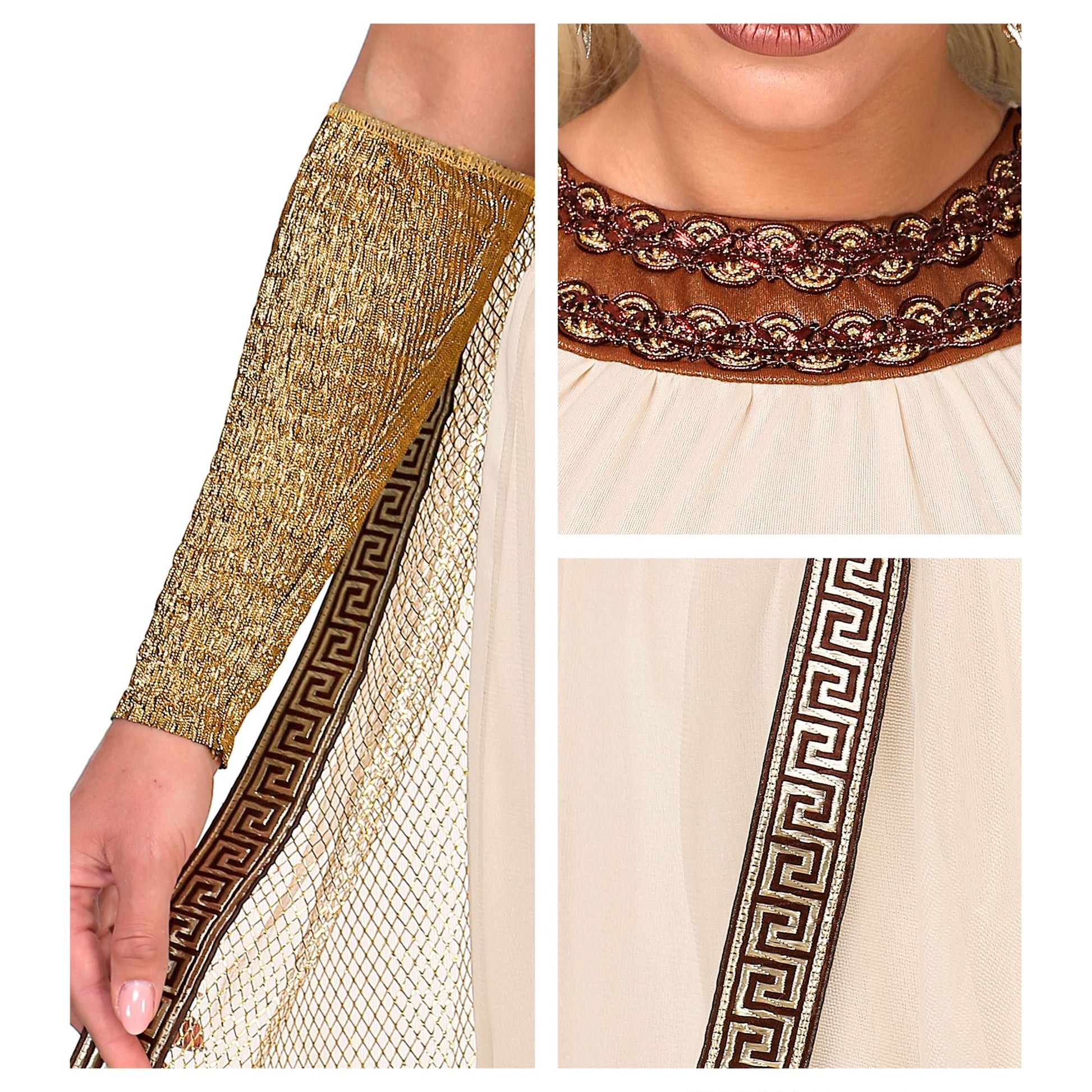 "GRIECHISCHE/RÖMISCHE GÖTTIN" (Kleid mit Umhang, Armstulpen, Kopfschmuck) – Ansicht 4