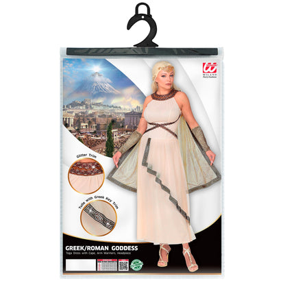 "GRIECHISCHE/RÖMISCHE GÖTTIN" (Kleid mit Umhang, Armstulpen, Kopfschmuck) – Ansicht 5