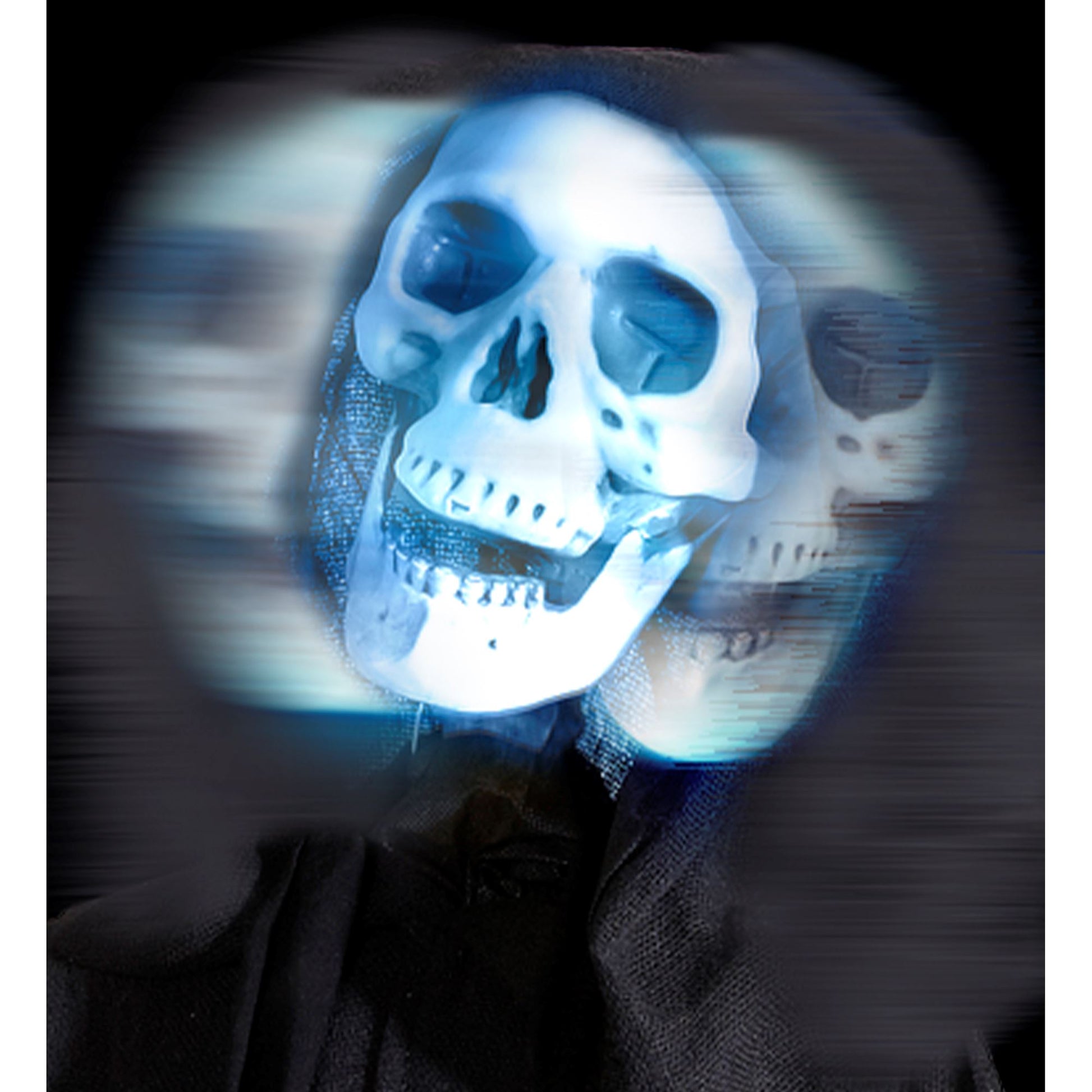 "GRIM REAPER MIT SICH DREHENDEM LEUCHTENDEM KOPF UND TON" geräuschaktiviert- 162 cm – Ansicht 3